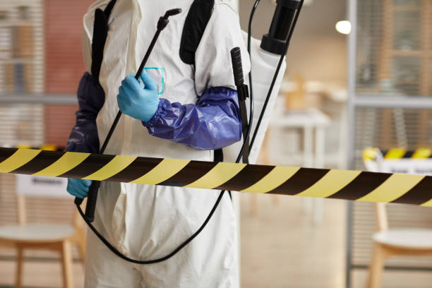 Professional Sewage Cleanup technician working in Fredonia, WI